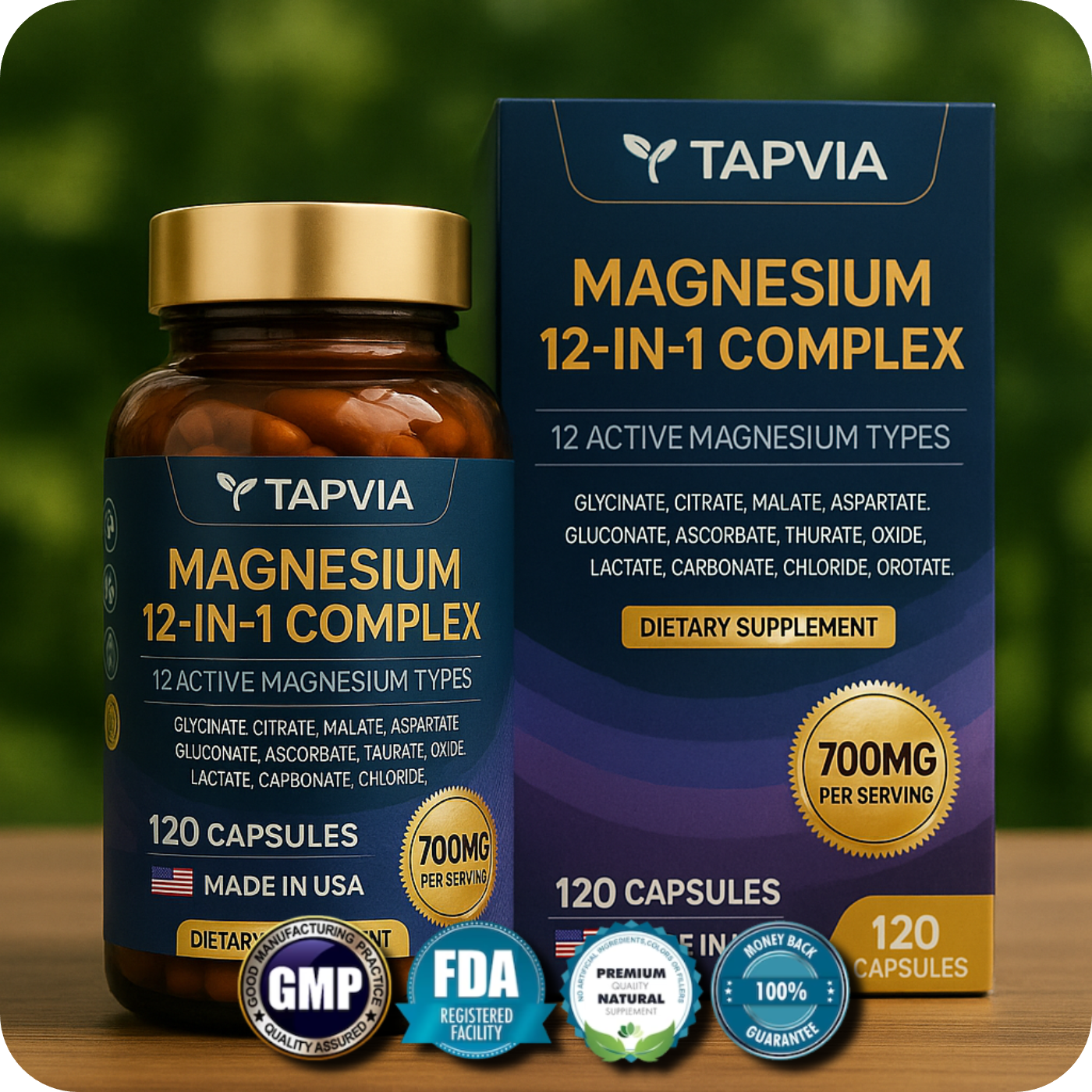 Tapvia's 12-in-1 Magnesium Complex